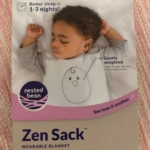 Nested Bean sleep sack.